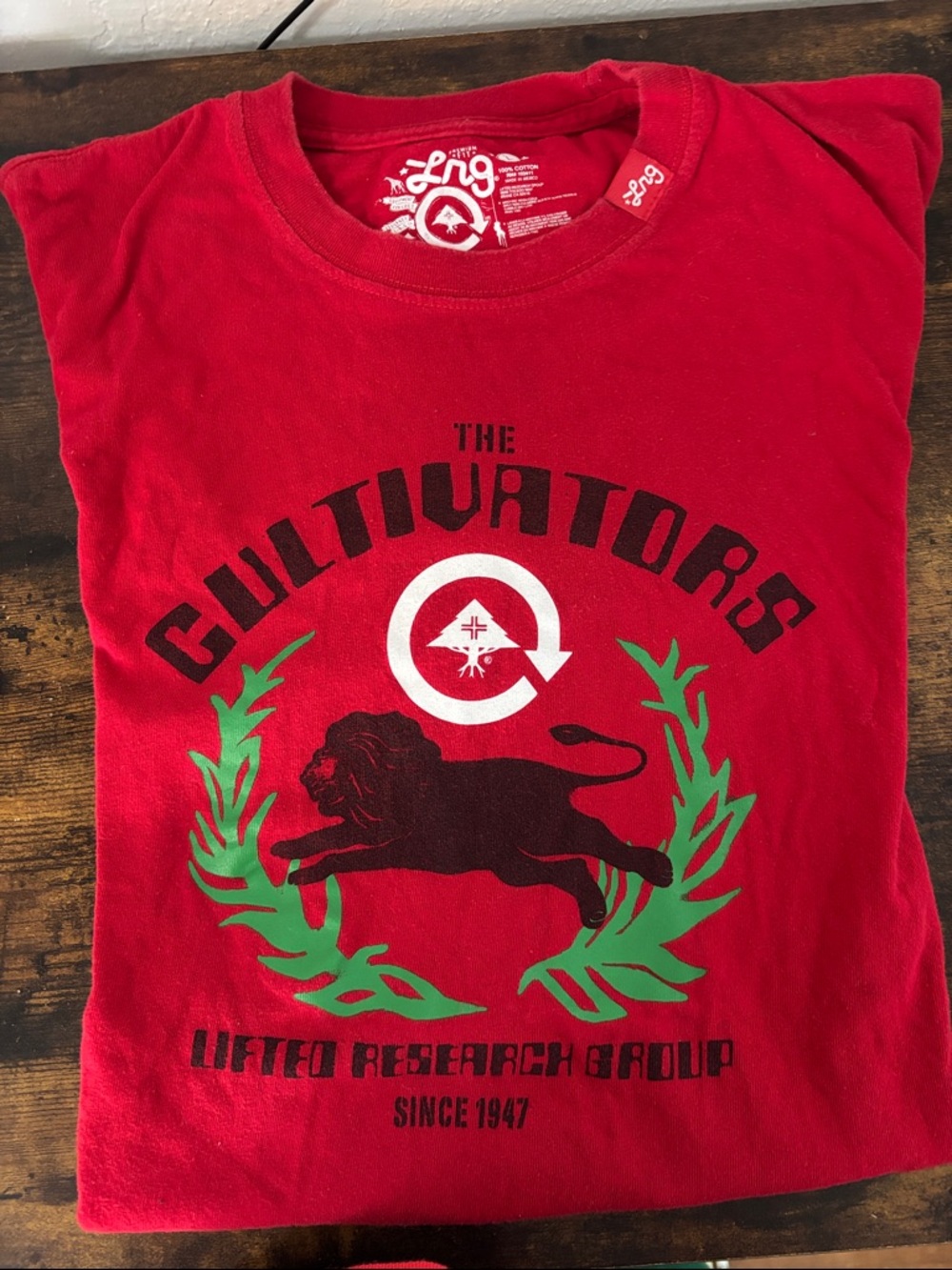 Lrg Red Short-Sleeve 'The Cultivators' Graphic Tee